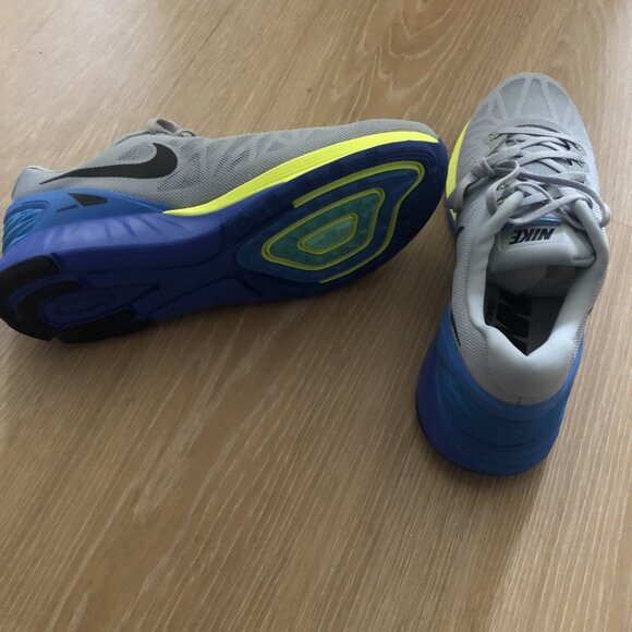 NEW Men's Nike Lunarglide 6 Gray Blue Sneaker - Picture 4 of 4